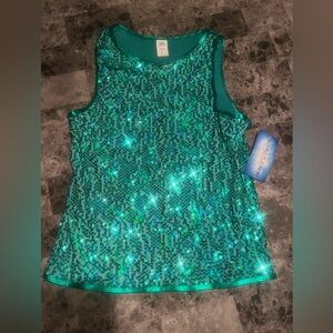 Boys sparkle dance tank